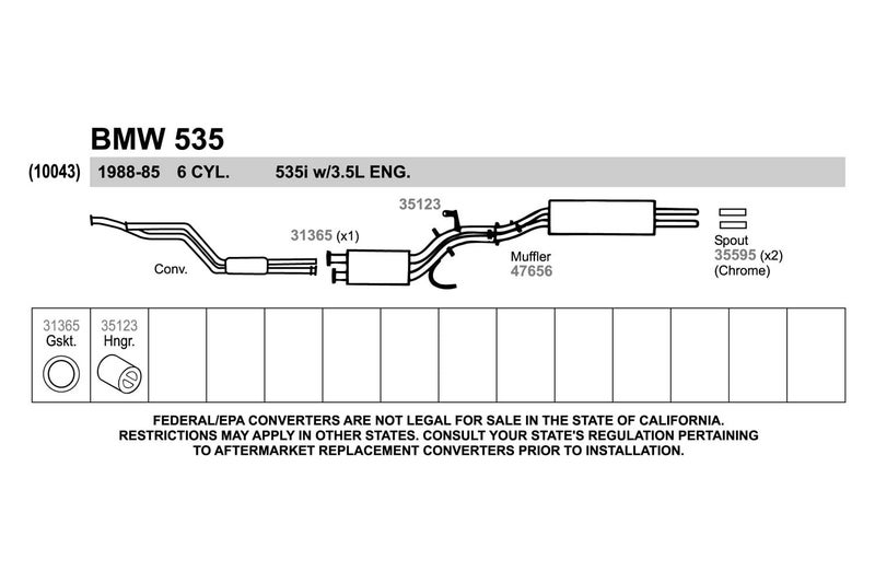 Walker 35595 Exhaust Pipe Spout 1.875" Inlet (OD) 1.5" Outlet (ID) for Honda Accord - Image 5